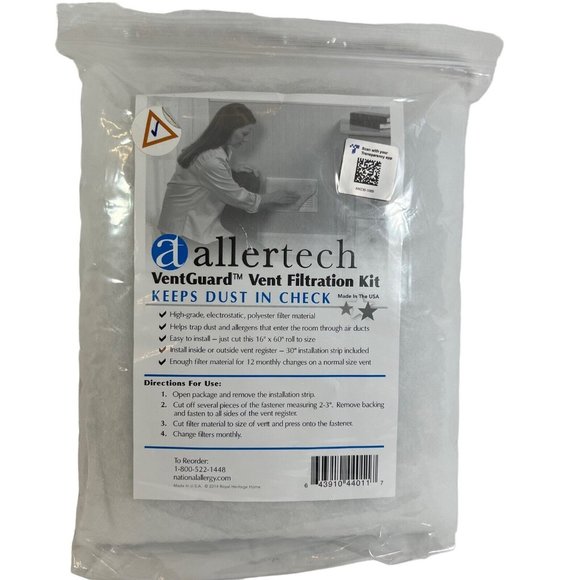 Allertech Vent Guard, 16" x 60" ( 20 Vent Filters per Roll) 16 x 60-Inch - Picture 1 of 4